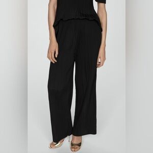 MANGO FLUID PLEATED PANTS